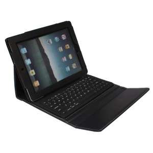 Bluetooth Wireless Keyboard + Leather Stand Cover Case for Apple iPad 2