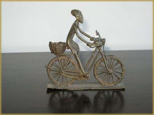 iBike - lost wax - Kumasi, Ghana. Brass height 14.5cm length 14.5cm