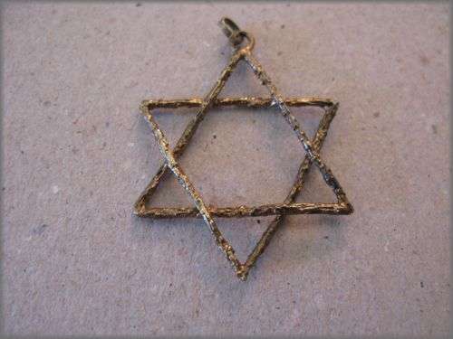A Star of David pendant. Made in Israel 1970's