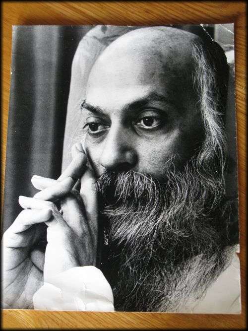 Two photographs of Osho Bhagwan Shree Rajneesh 1980 - RARE find!