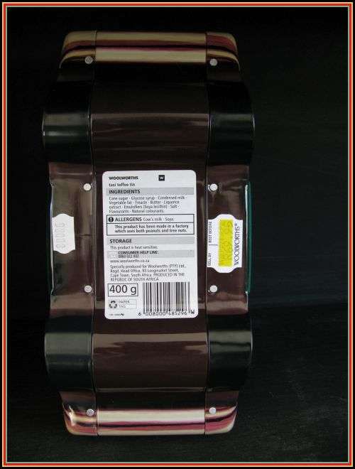 Taxi toffee tin 2010