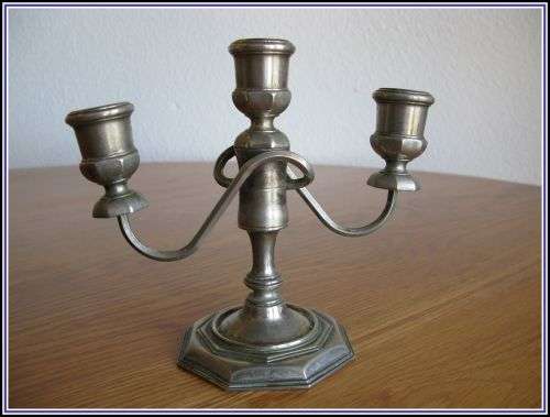 Three armed candlestick. Vintage.