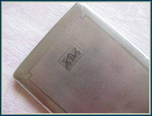 Vintage monogrammed cigarette case