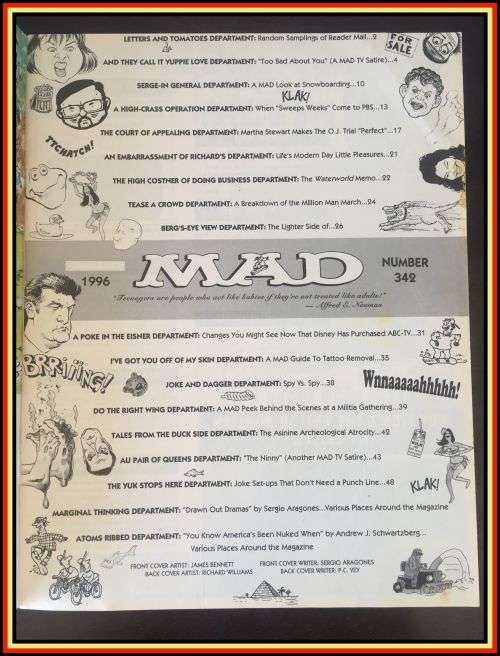 MAD magazine #342 1996