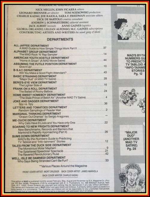 MAD magazine #303 1991