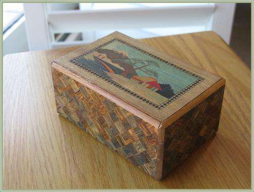 Japanese puzzle box. Vintage.