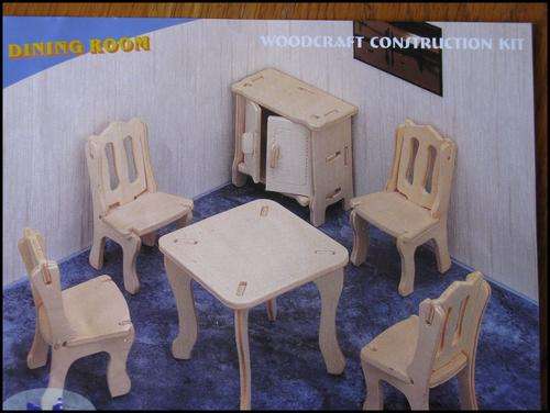 DIY doll's house furniture dining room.