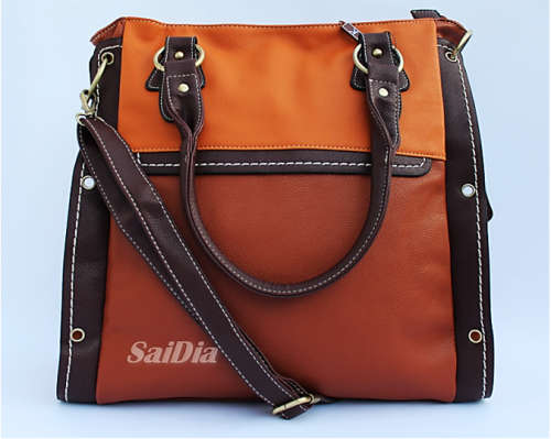 STUNNING HIGH QUALITY  TOTE HANDBAG IN CONTRASTING COLOURS