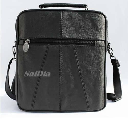 REDUCED!!!GENUINE LEATHER MESSENGER/TABLET BAG IN BLACK