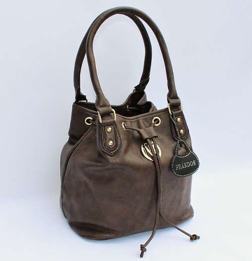 Chic & Versatile Large Drawstring Bucket Bag / Tote with Cosmetic Purse