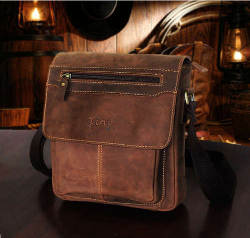 Genuine Full Grain Cow-Hide Messenger Bag