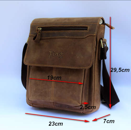 Genuine Full Grain Cow-Hide Messenger Bag