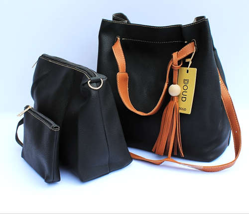 3 Piece Drawstring  Bucket  Shoulder Bag Set