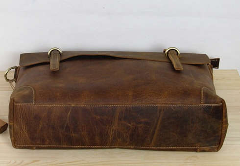 Superior 100%  Genuine Full Grain Cow-Hide Leather Briefcase / laptop Bag
