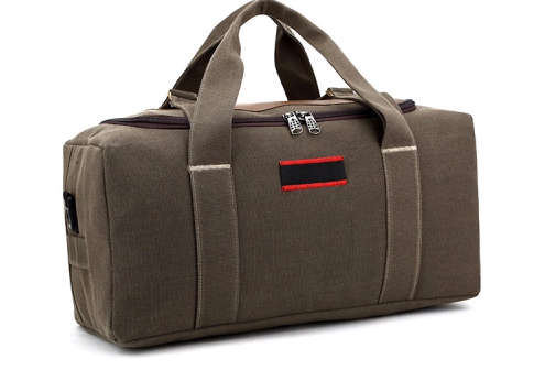 Canvas  Weekender / Duffle Bag in Brown