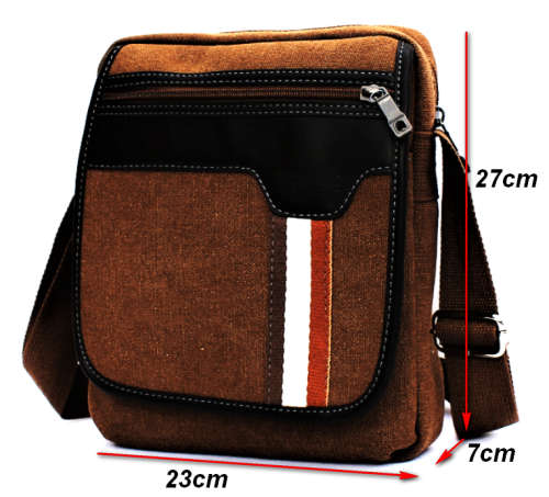 Canvas  Messenger / Shoulder Bag - 2 Colors