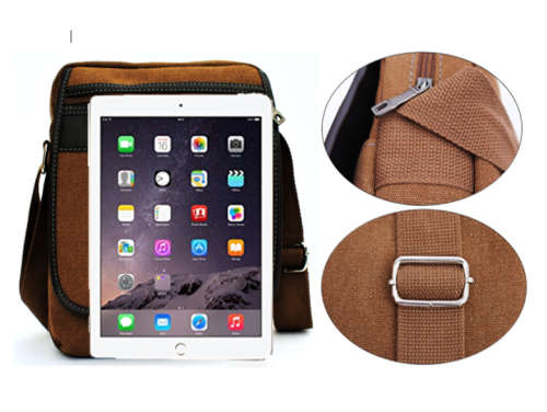 Canvas  Messenger / Shoulder Bag - 2 Colors