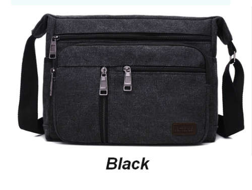 Vintage Canvas Crossbody / Shoulder Messenger Bag - 3 colours