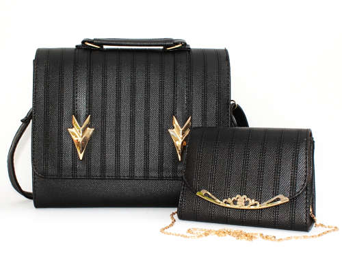 Trendy 2 in 1 Handbag Set available in 2 colours