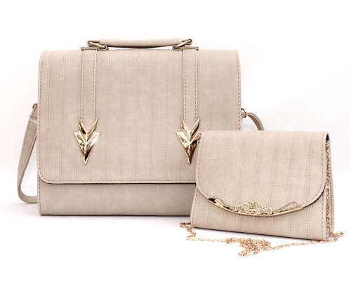 Trendy 2 in 1 Handbag Set