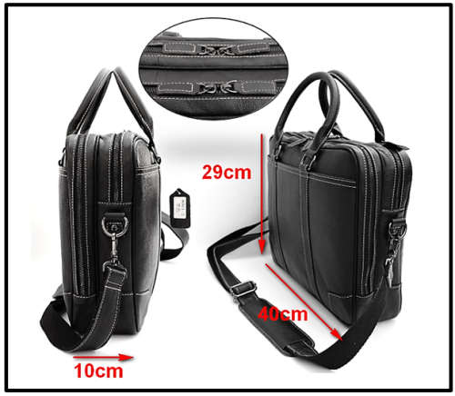 Full Grain 100% Genuine Leather Briefcase