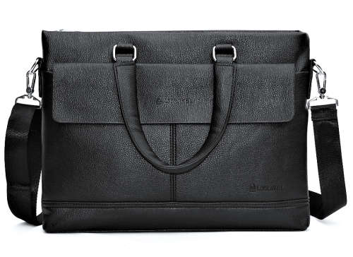 Large Capacity Briefcase / Laptop Travel Bag - In Brown or Black