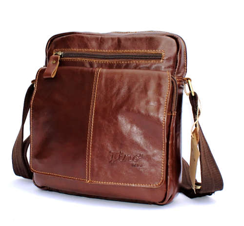 Genuine Cow-Hide Messenger Bag