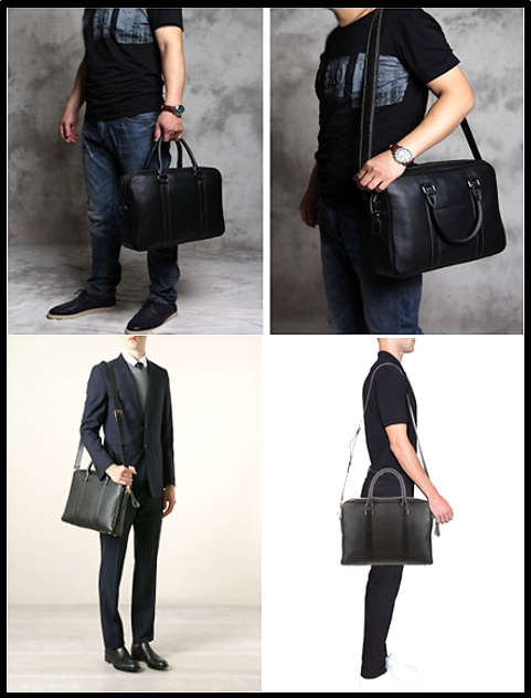 Full Grain 100% Genuine Leather Briefcase