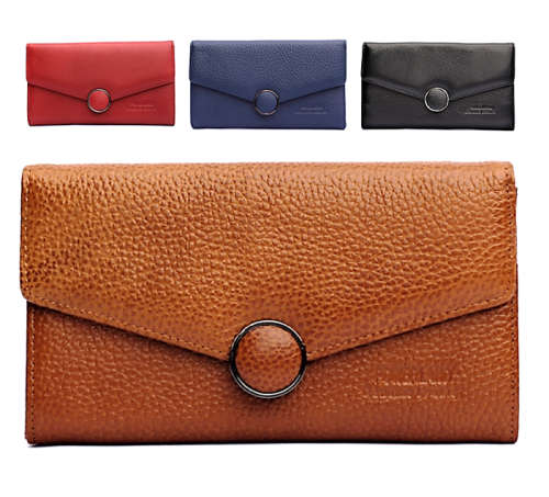 Ladies Genuine Leather Wallets - Choice of 2 colors