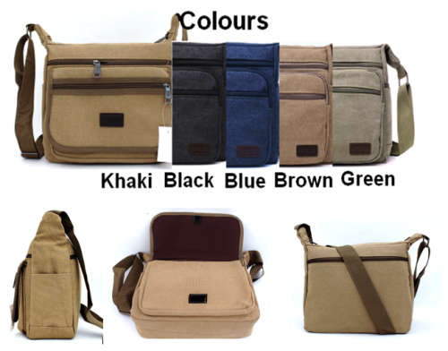Canvas Crossbody / Shoulder Messenger Bag