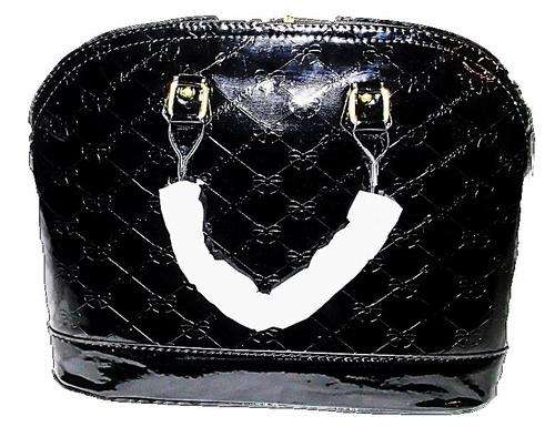 Lovely Black High-Gloss Hand Bag