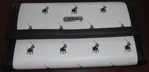 Ivory and brn Polo wallet