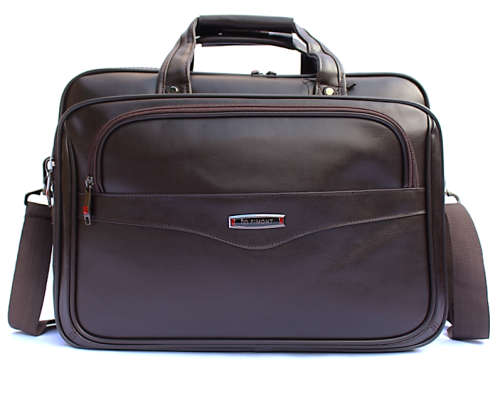 PU Leather Extendable 17 `  Briefcase / Laptop Bag