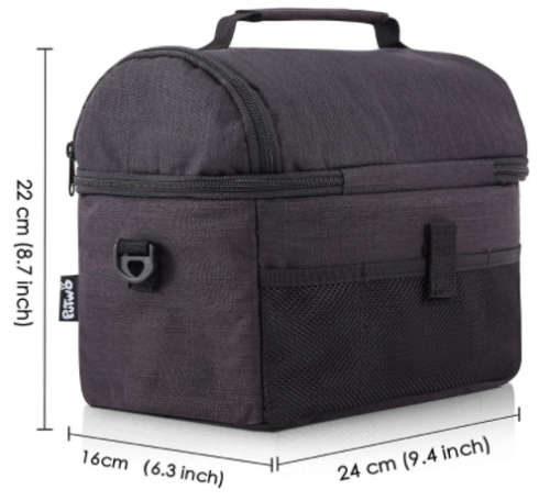 Double Layer Thermal Insulated Lunch Bag