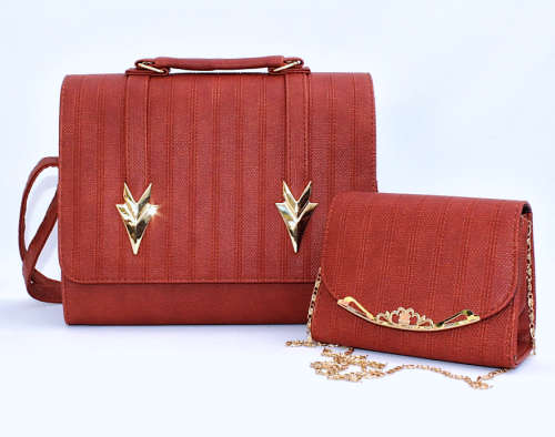 Trendy 2 in 1 Handbag Set