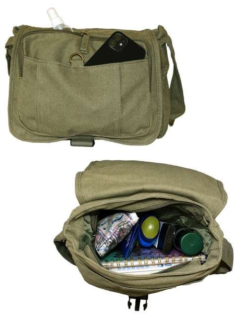 Canvas  Unisex Crossbody / Shoulder Messenger Bag