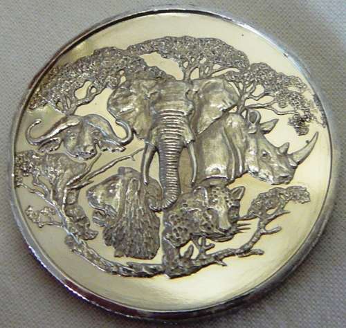 1 oz Fine Silver Big Five Medallion