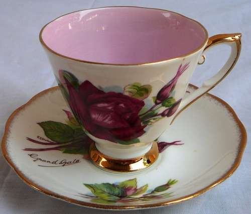 Rosyln Fine Bone China  Cup and Saucer