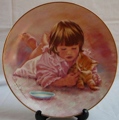 Hamilton Collection Wall Plate The Magic of Childhood - Feeding Time