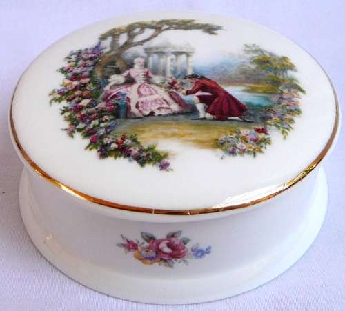 A Fine Bone China Trinket Box by Stuart