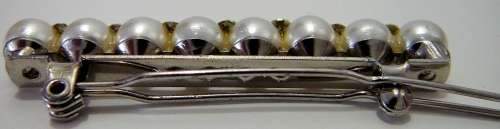 Diamante Hair Clip set with Simulated Pearls