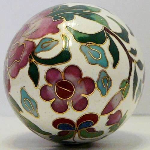 The Collectors Treasury of Eggs - Cloisonne Style Egg From The Franklin Mint