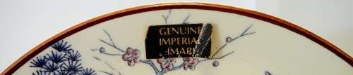 Imperial Imari Plate Two Birds on a Branch