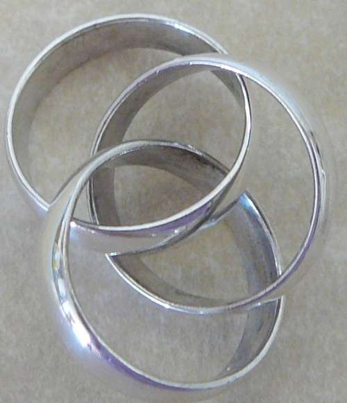 Sterling Silver Russian Wedding Band