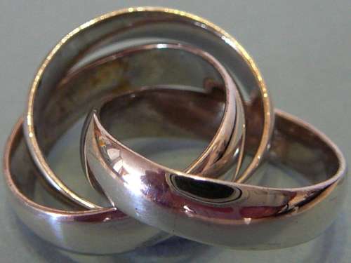 Sterling Silver Russian Wedding Band