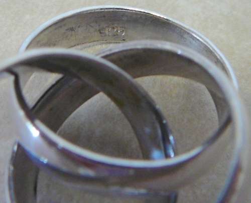 Sterling Silver Russian Wedding Band