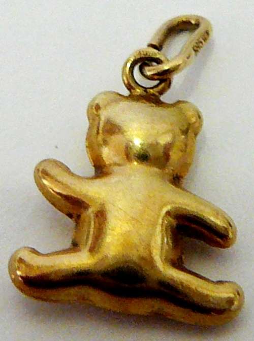 14 ct Yellow Gold Charm - The Teddy Bear