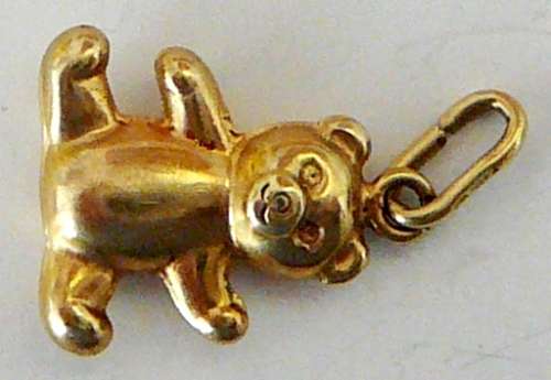 14 ct Yellow Gold Charm - The Teddy Bear