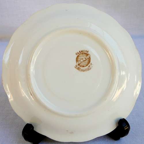 Antique Hand Painted Trio by J.Goodwin & Stoddard & Co Glencoe Pattern