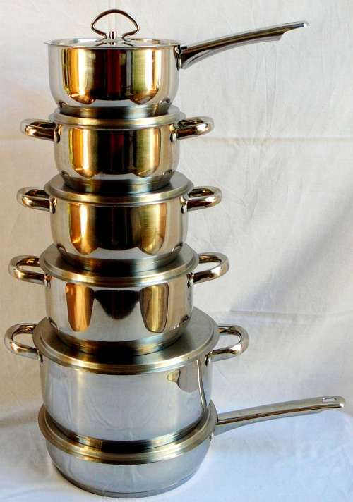 12 Piece Stainless Steel Cookware Set